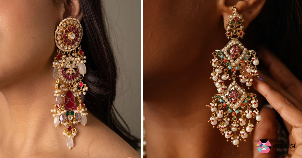 Vintage Ethnic Gold Peacock Handmade Indian Jhumka Earrings Jewelry for  Women | eBay